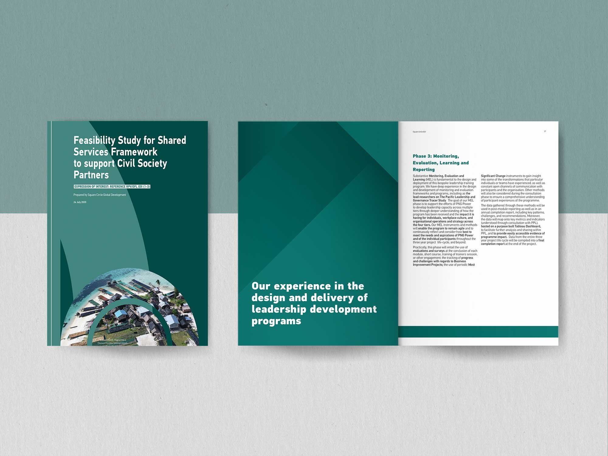Report graphic design folder cover