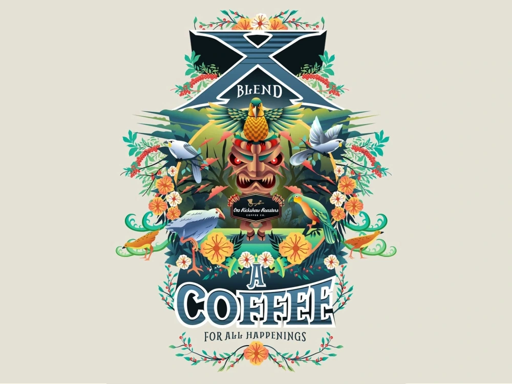 Flat White Cafe Illustration